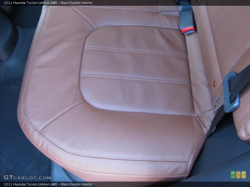 Black/Saddle Interior Photo for the 2011 Hyundai Tucson Limited AWD #44439078