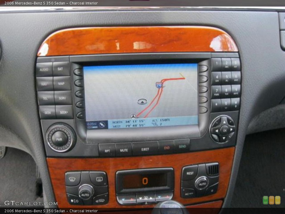 Charcoal Interior Navigation for the 2006 Mercedes-Benz S 350 Sedan #44442718