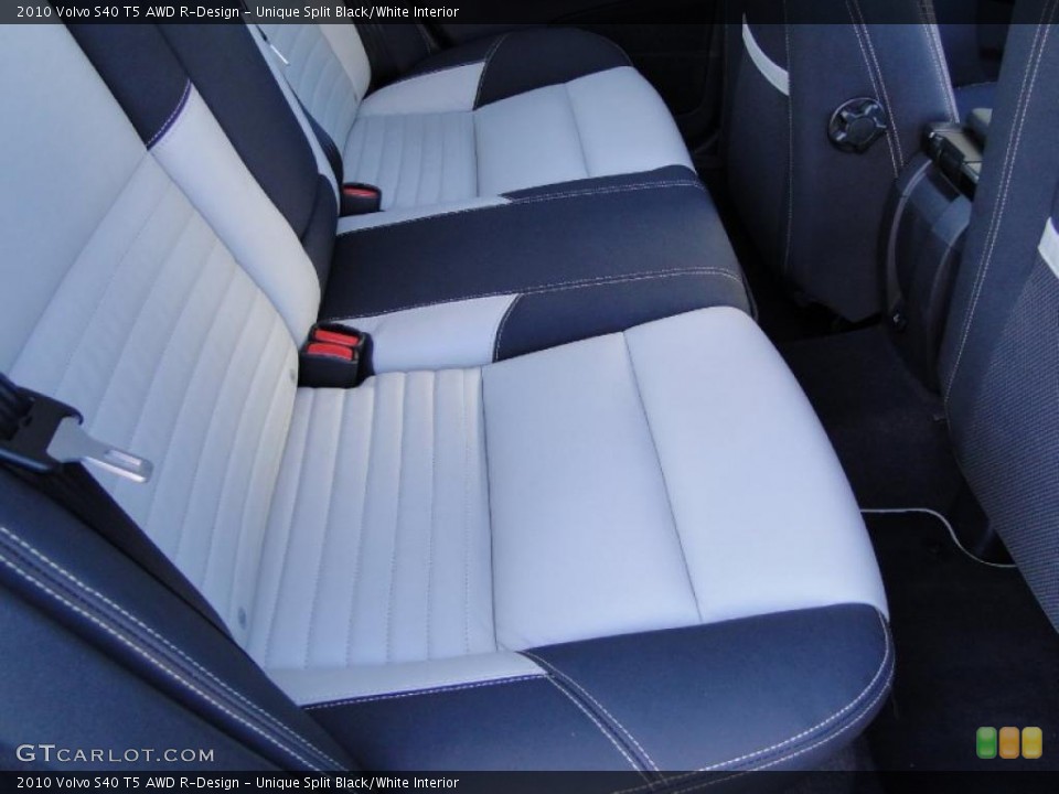 Unique Split Black/White Interior Photo for the 2010 Volvo S40 T5 AWD R-Design #44445462