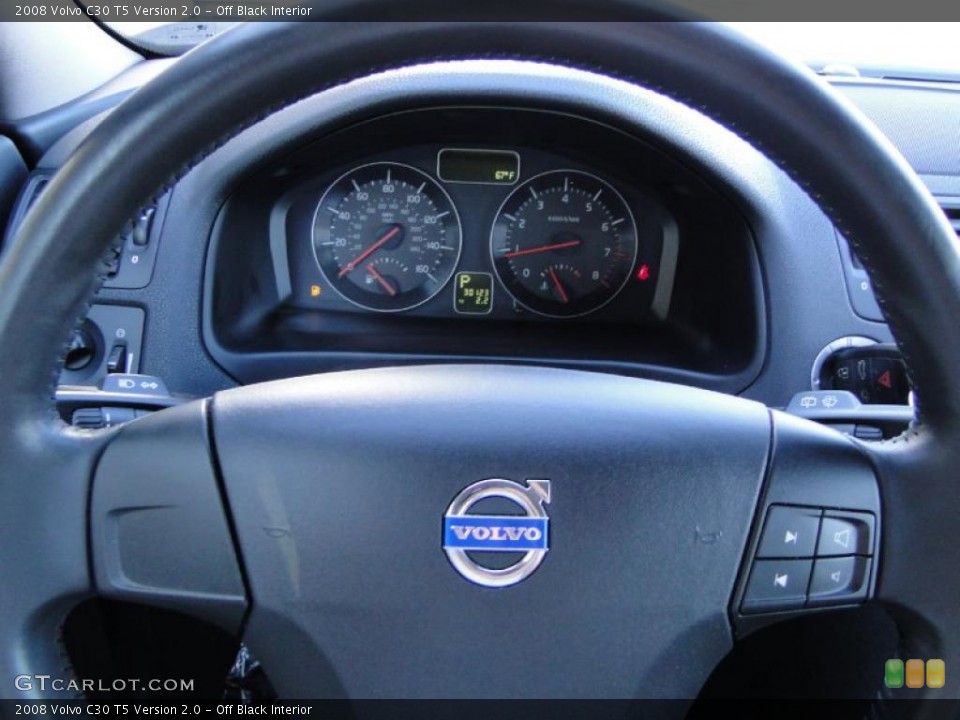 Off Black Interior Steering Wheel for the 2008 Volvo C30 T5 Version 2.0 #44446090