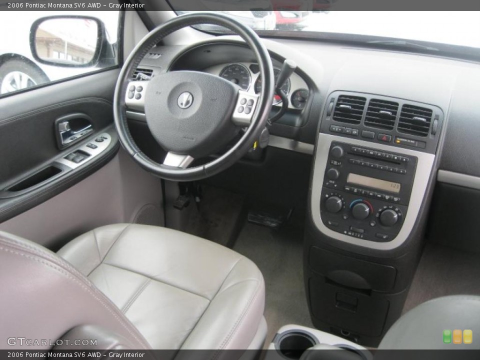 Gray Interior Dashboard for the 2006 Pontiac Montana SV6 AWD #44506159