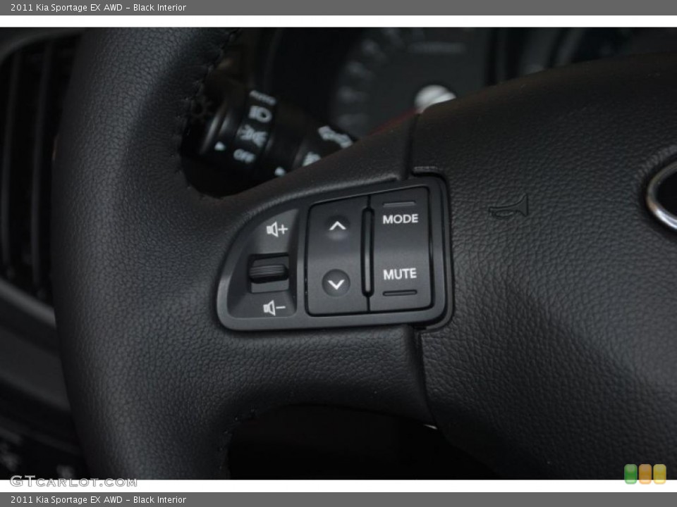 Black Interior Controls for the 2011 Kia Sportage EX AWD #44518399