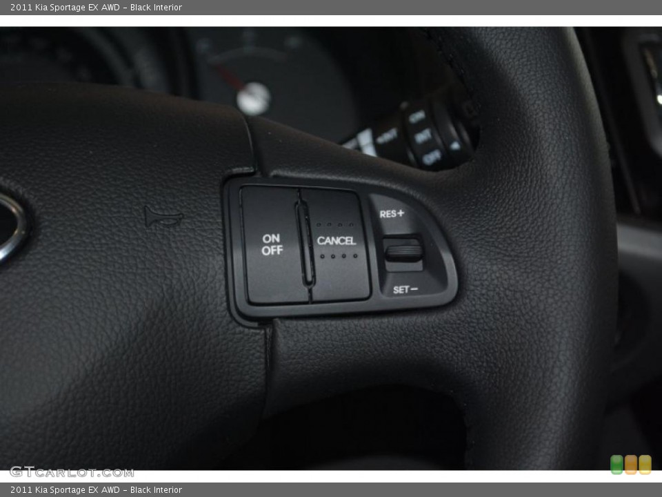 Black Interior Controls for the 2011 Kia Sportage EX AWD #44518419