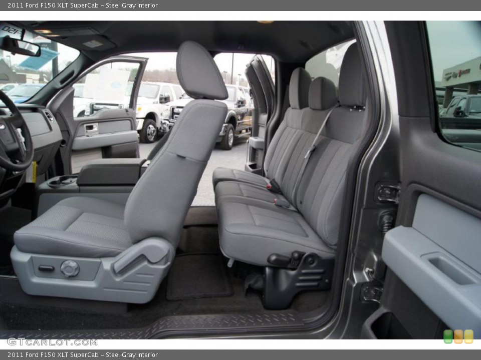 Steel Gray Interior Photo for the 2011 Ford F150 XLT SuperCab #44523711