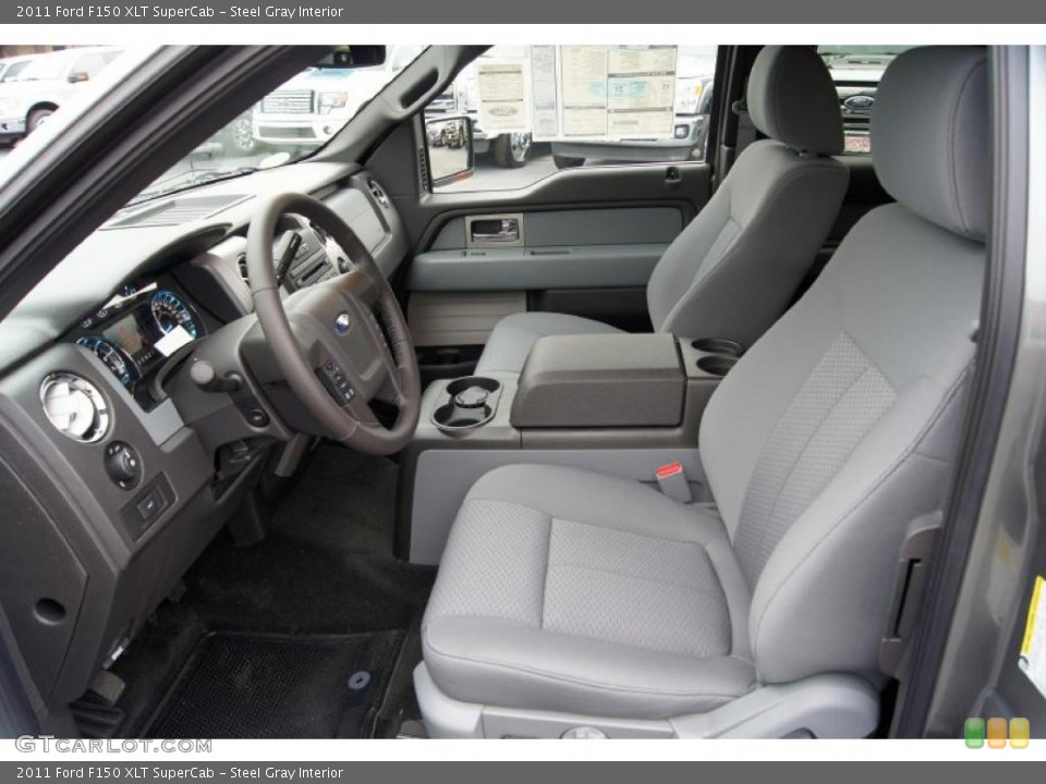 Steel Gray Interior Photo for the 2011 Ford F150 XLT SuperCab #44523923