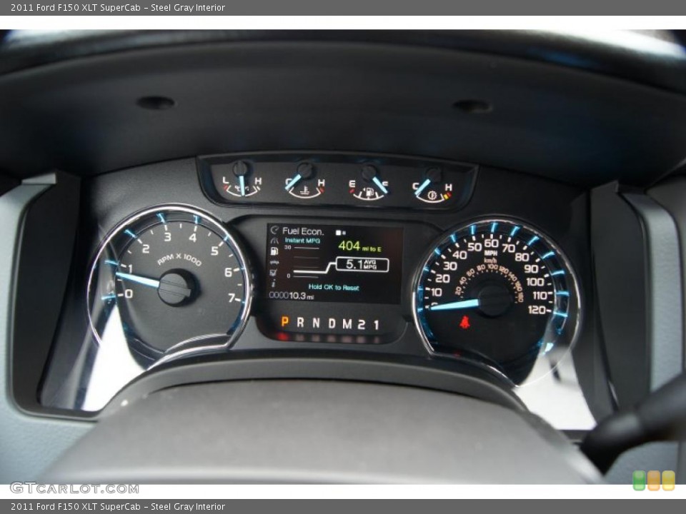 Steel Gray Interior Gauges for the 2011 Ford F150 XLT SuperCab #44523939