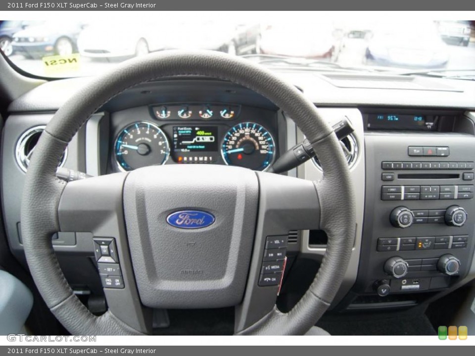 Steel Gray Interior Dashboard for the 2011 Ford F150 XLT SuperCab #44524007