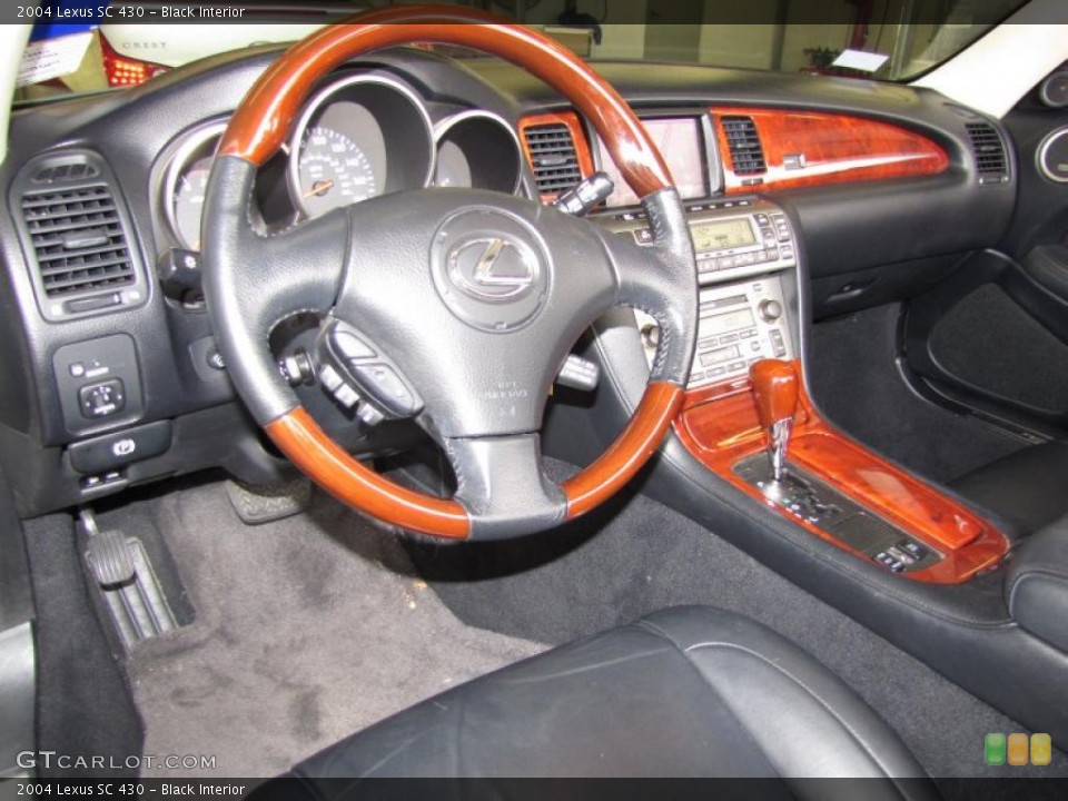 Black Interior Prime Interior for the 2004 Lexus SC 430 #44530356