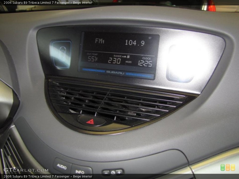 Beige Interior Controls for the 2006 Subaru B9 Tribeca Limited 7 Passenger #44531304