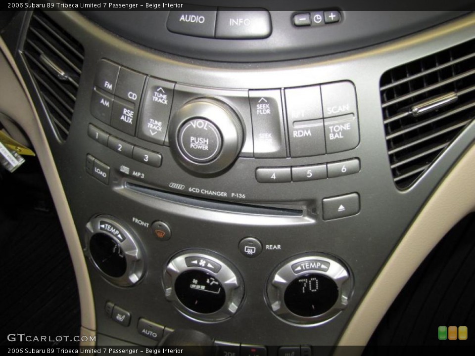 Beige Interior Controls for the 2006 Subaru B9 Tribeca Limited 7 Passenger #44531332