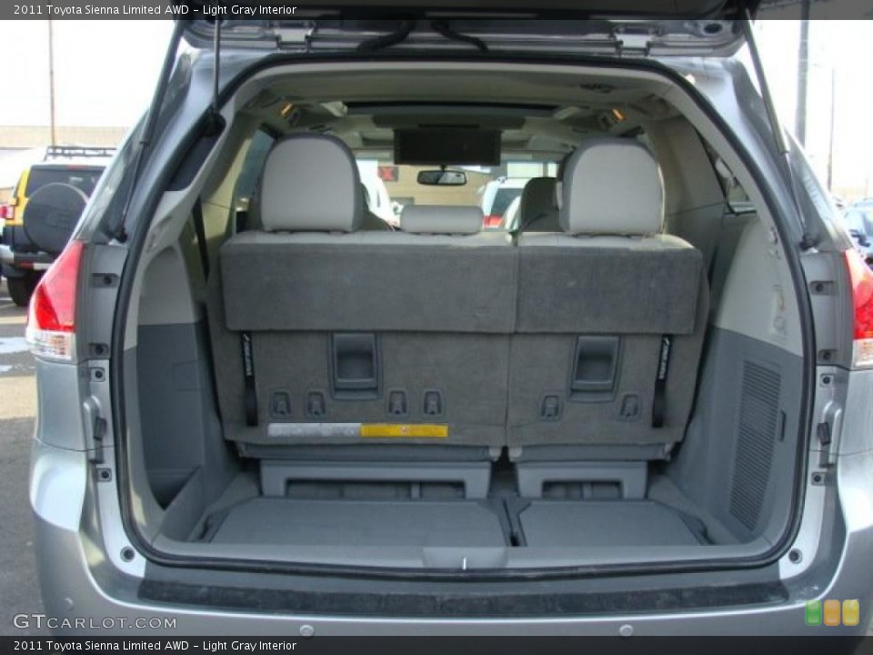 Light Gray Interior Trunk for the 2011 Toyota Sienna Limited AWD #44533829