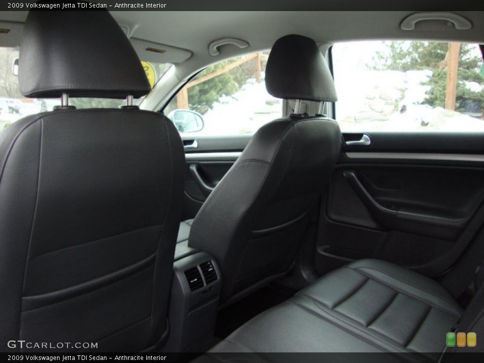 Anthracite Interior Photo for the 2009 Volkswagen Jetta TDI Sedan #44554609
