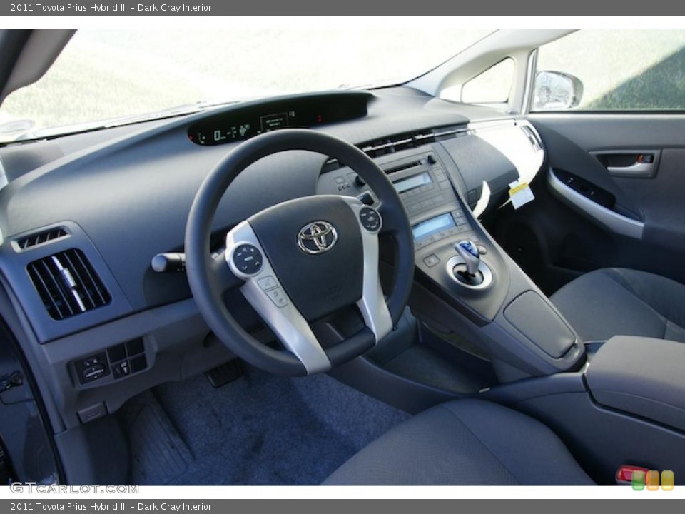 Dark Gray Interior Dashboard for the 2011 Toyota Prius Hybrid III #44555433