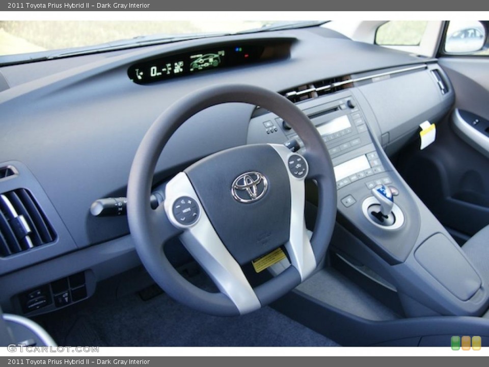 Dark Gray Interior Dashboard for the 2011 Toyota Prius Hybrid II #44556417