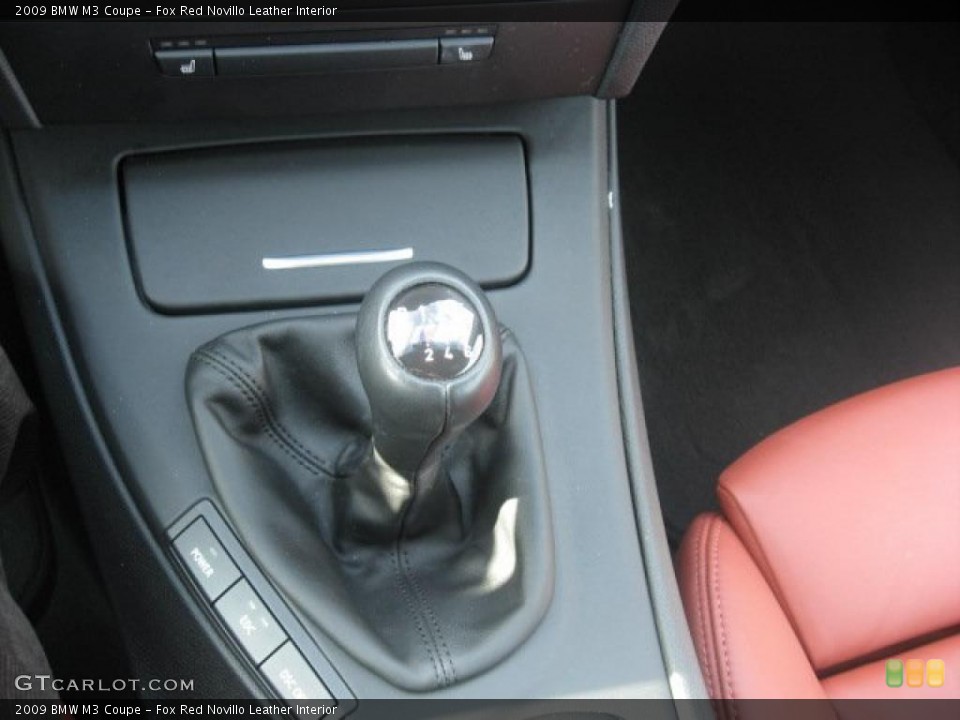 Fox Red Novillo Leather Interior Transmission for the 2009 BMW M3 Coupe #44560301