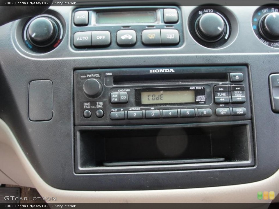 Ivory Interior Controls for the 2002 Honda Odyssey EX-L #44565657