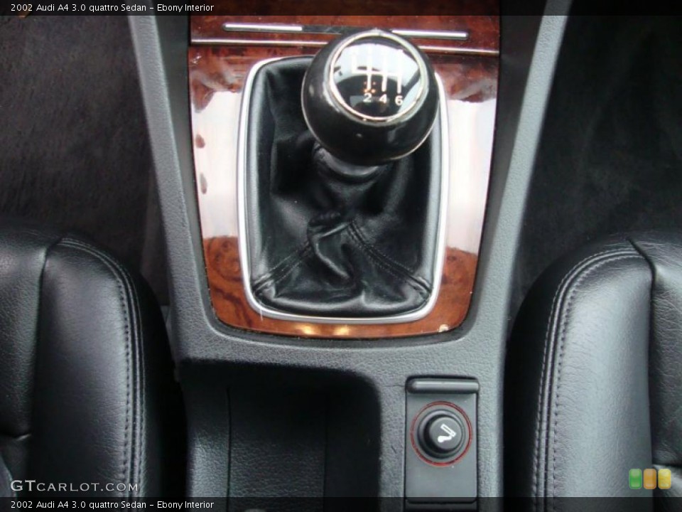 Ebony Interior Transmission for the 2002 Audi A4 3.0 quattro Sedan #44569353