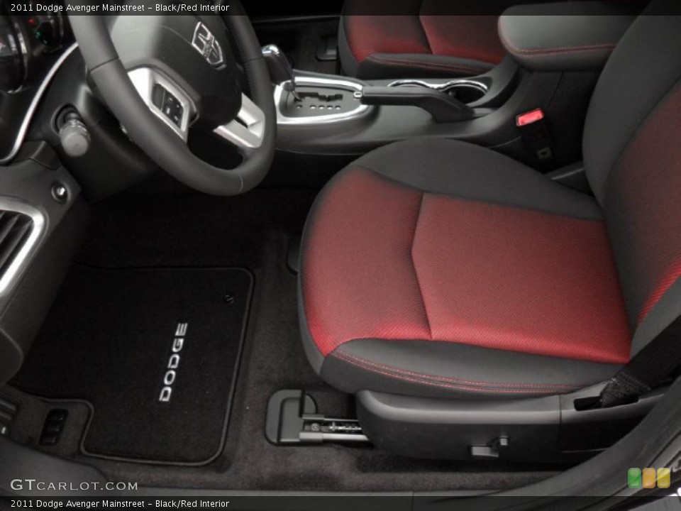 Black/Red Interior Photo for the 2011 Dodge Avenger Mainstreet #44569689
