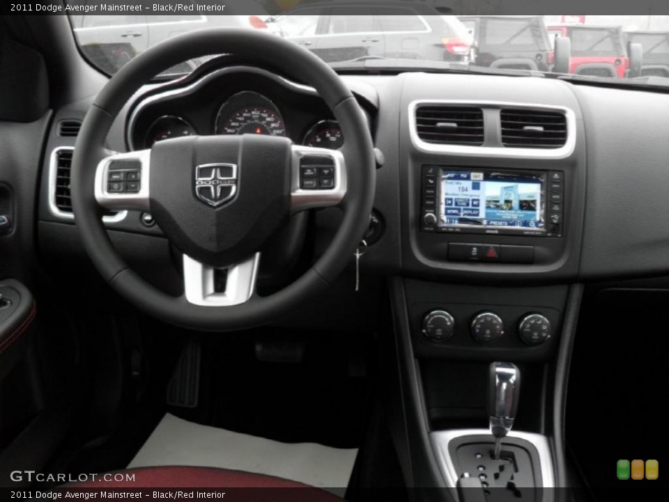Black/Red Interior Dashboard for the 2011 Dodge Avenger Mainstreet #44569833