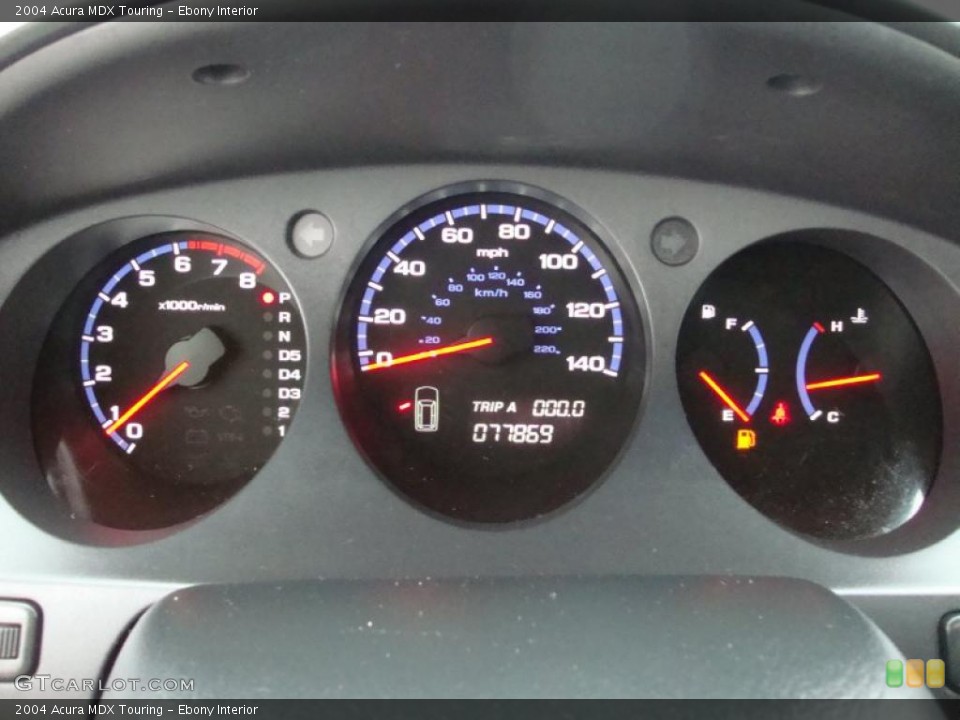 Ebony Interior Gauges for the 2004 Acura MDX Touring #44571097