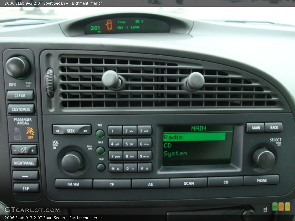Parchment Interior Controls for the 2006 Saab 9-3 2.0T Sport Sedan #44572625