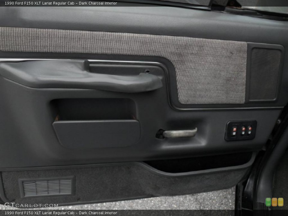 Dark Charcoal Interior Door Panel for the 1990 Ford F150 XLT Lariat Regular Cab #44573641