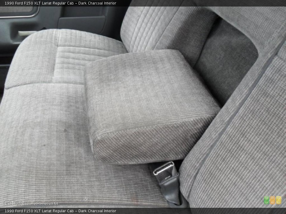 Dark Charcoal Interior Front Seat for the 1990 Ford F150 XLT Lariat Regular Cab #44573657