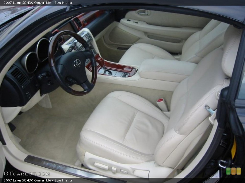Ecru Interior Prime Interior for the 2007 Lexus SC 430 Convertible #44578205