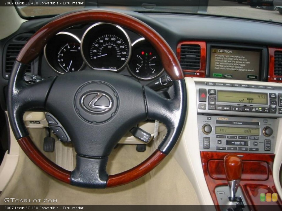 Ecru Interior Dashboard for the 2007 Lexus SC 430 Convertible #44578219