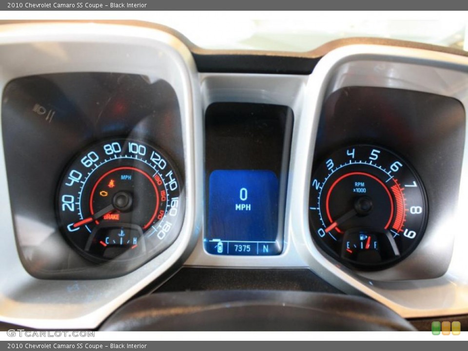 Black Interior Gauges for the 2010 Chevrolet Camaro SS Coupe #44580629