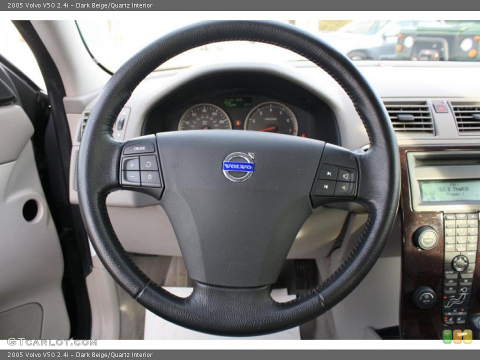 Dark Beige/Quartz Interior Steering Wheel for the 2005 Volvo V50 2.4i #44581650