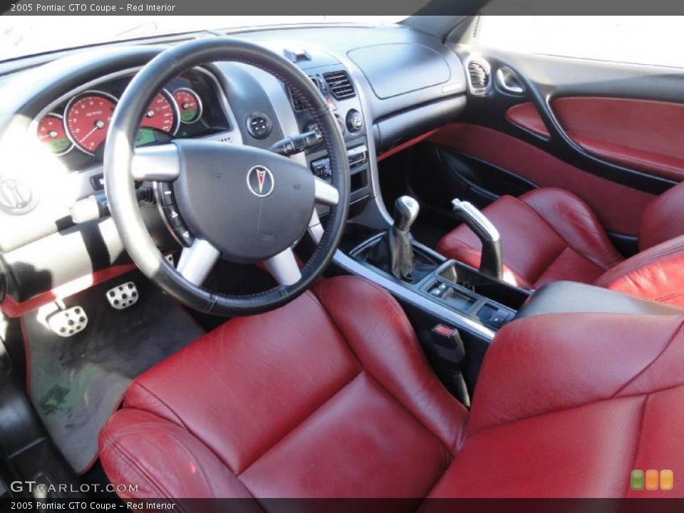 Red 2005 Pontiac GTO Interiors