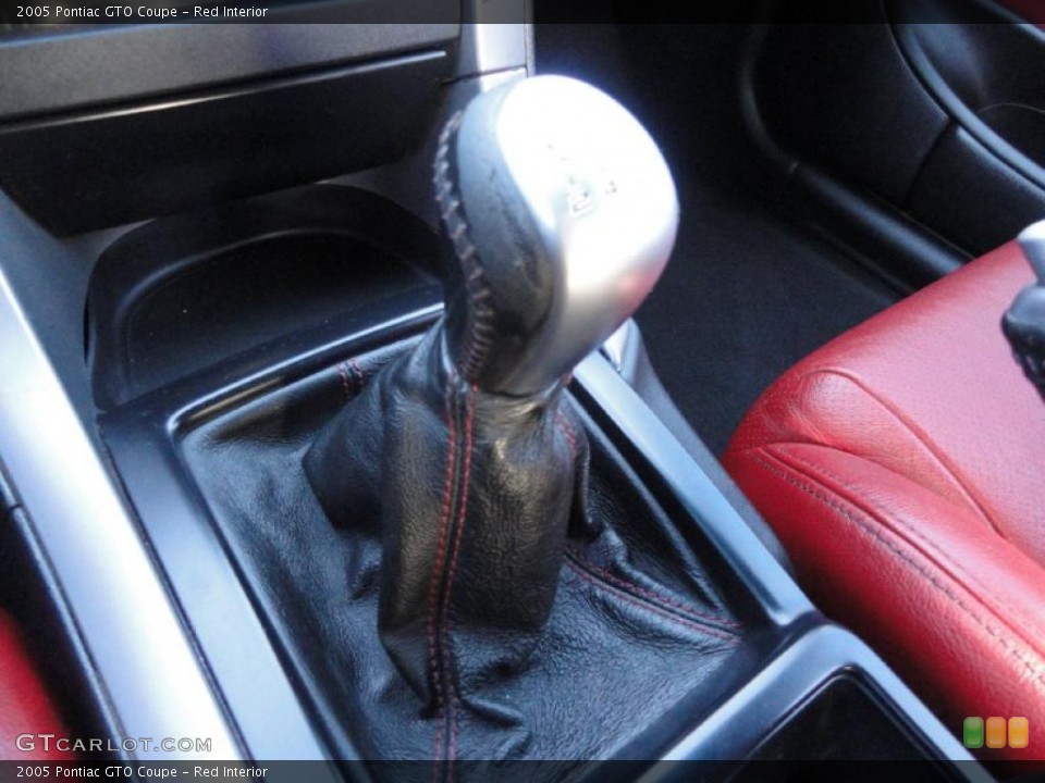 Red Interior Transmission for the 2005 Pontiac GTO Coupe #44587178