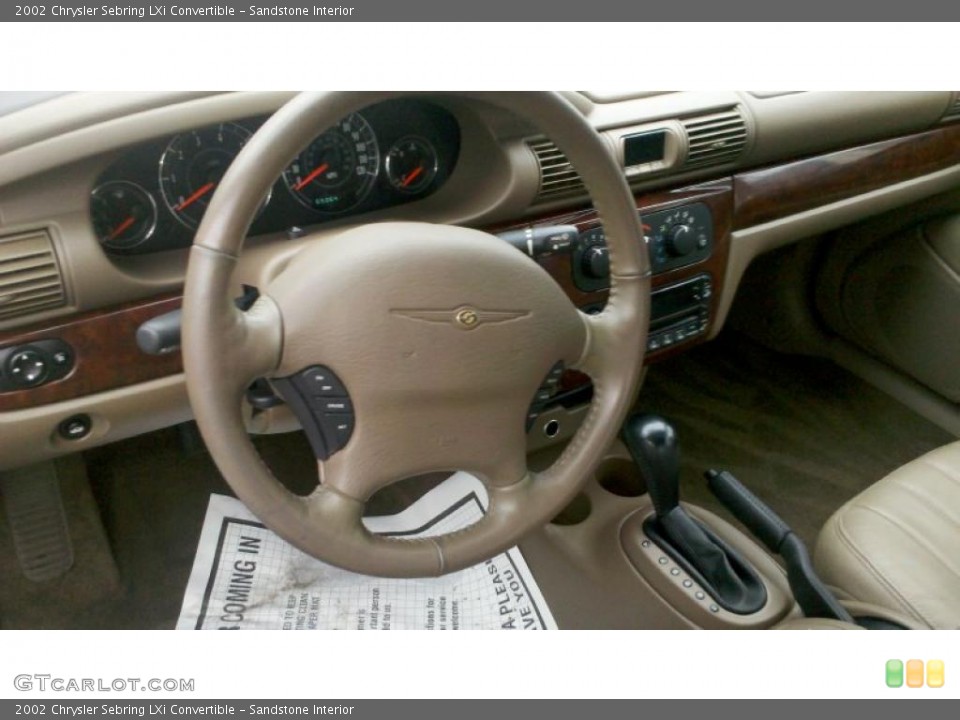 Sandstone Interior Photo for the 2002 Chrysler Sebring LXi Convertible #44587274