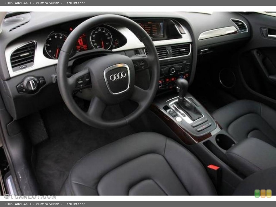 Black Interior Prime Interior for the 2009 Audi A4 3.2 quattro Sedan #44587894