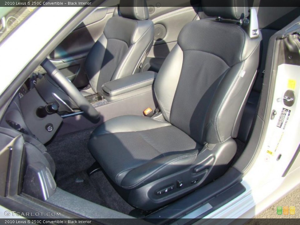 Black Interior Photo for the 2010 Lexus IS 250C Convertible #44591175