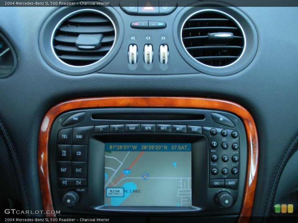 Charcoal Interior Navigation for the 2004 Mercedes-Benz SL 500 Roadster #44592367