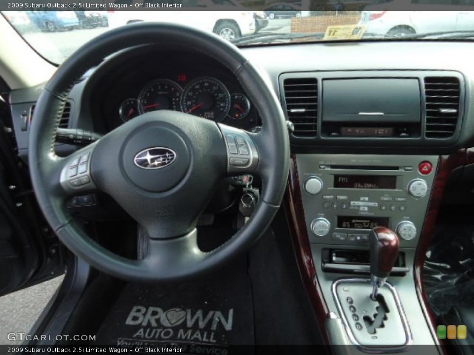 Off Black Interior Dashboard for the 2009 Subaru Outback 2.5i Limited Wagon #44593154