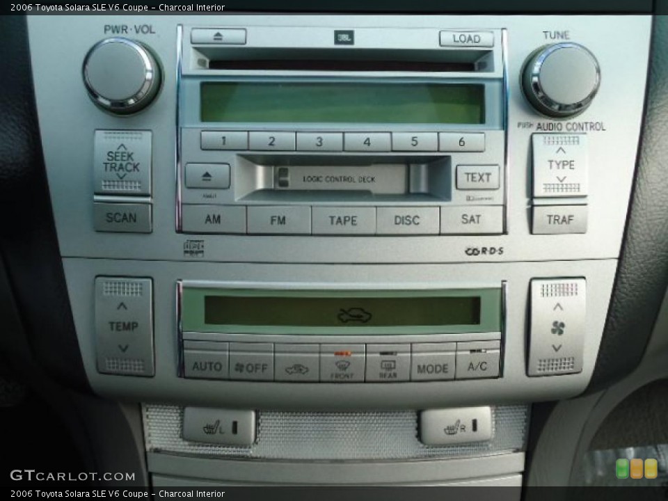 Charcoal Interior Controls for the 2006 Toyota Solara SLE V6 Coupe #44593448