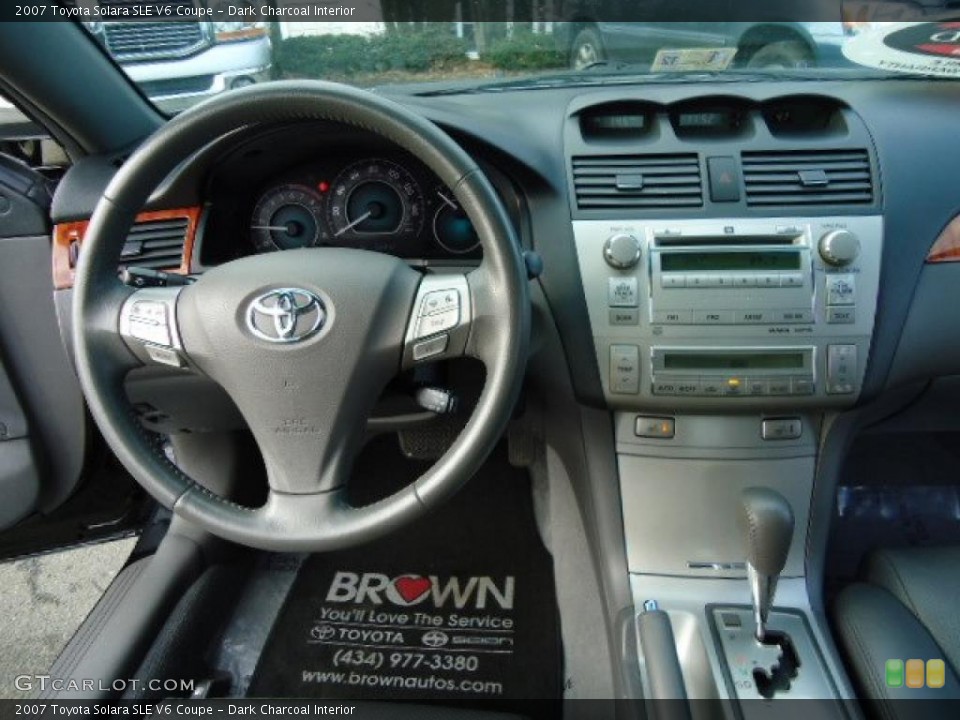 Dark Charcoal Interior Controls for the 2007 Toyota Solara SLE V6 Coupe #44593608