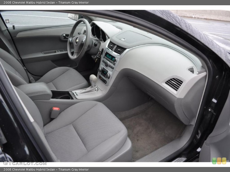 Titanium Gray Interior Dashboard for the 2008 Chevrolet Malibu Hybrid Sedan #44595180