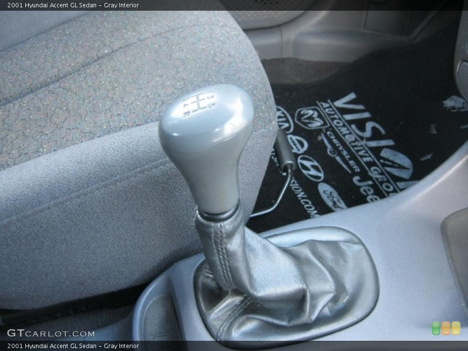 Gray Interior Transmission for the 2001 Hyundai Accent GL Sedan #44599177