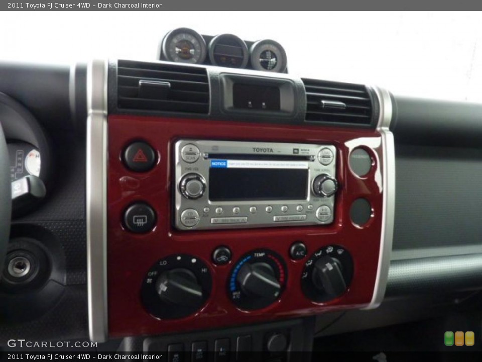 Dark Charcoal Interior Controls for the 2011 Toyota FJ Cruiser 4WD #44600495