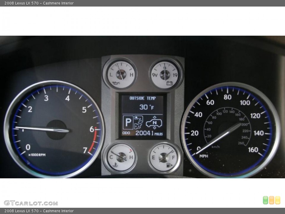 Cashmere Interior Gauges for the 2008 Lexus LX 570 #44607713