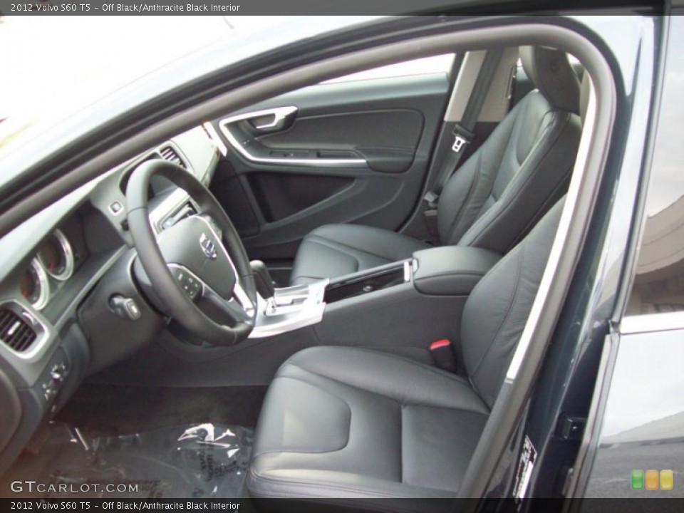 Off Black/Anthracite Black Interior Photo for the 2012 Volvo S60 T5 #44614103