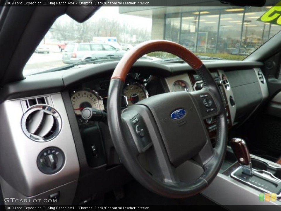 Charcoal Black/Chaparral Leather Interior Dashboard for the 2009 Ford Expedition EL King Ranch 4x4 #44615290