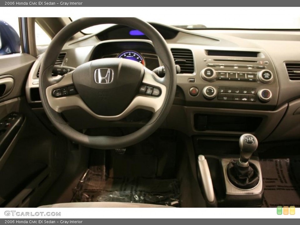 Gray Interior Dashboard for the 2006 Honda Civic EX Sedan #44619787
