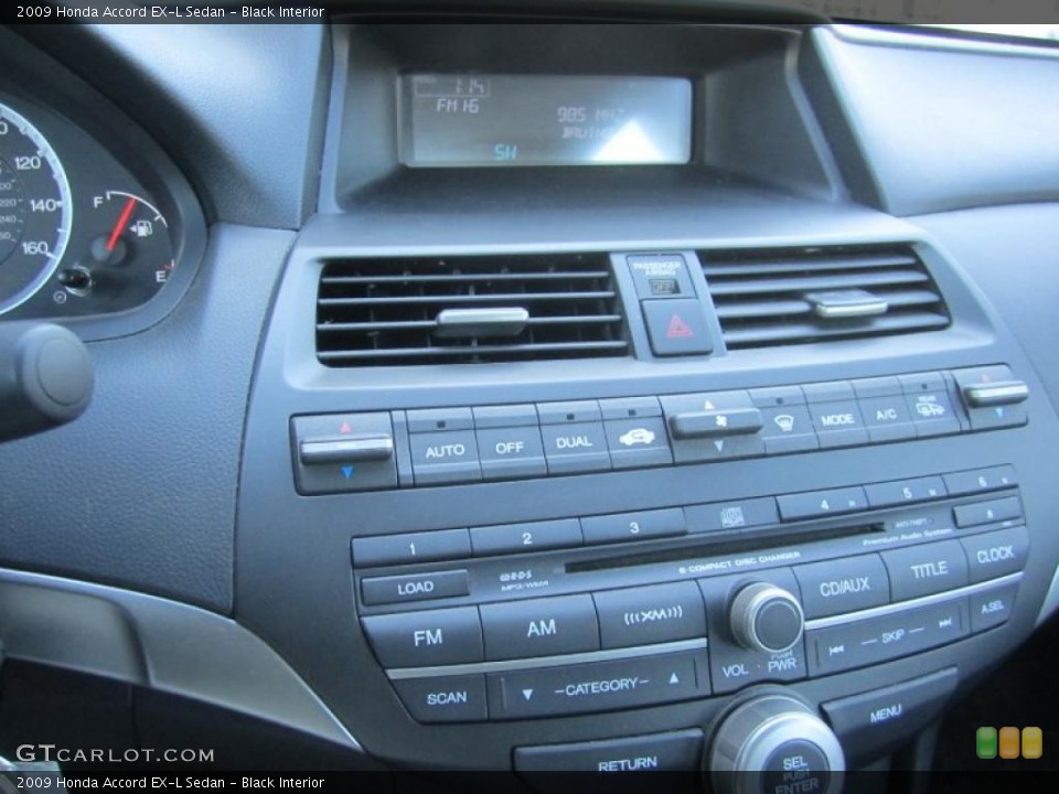 Black Interior Controls for the 2009 Honda Accord EX-L Sedan #44622891