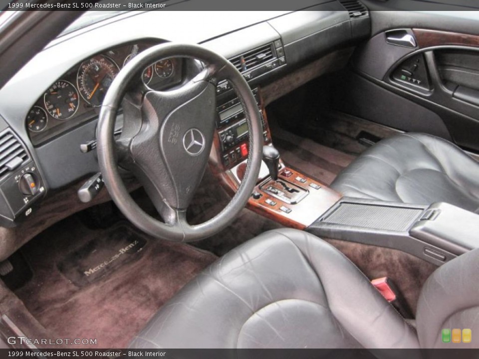 Black Interior Prime Interior for the 1999 Mercedes-Benz SL 500 Roadster #44631606