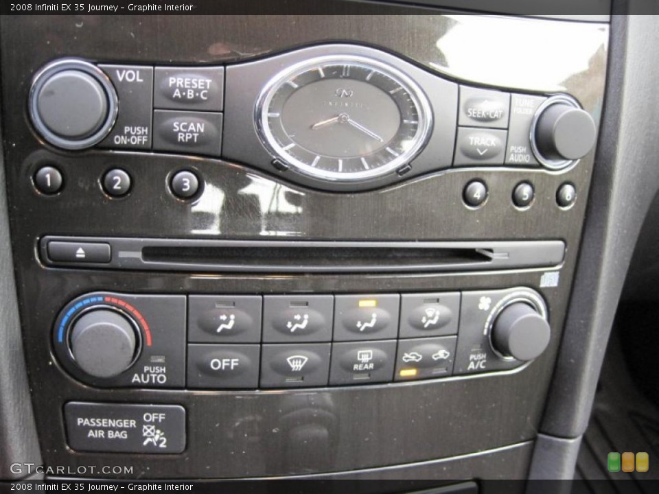 Graphite Interior Controls for the 2008 Infiniti EX 35 Journey #44631806